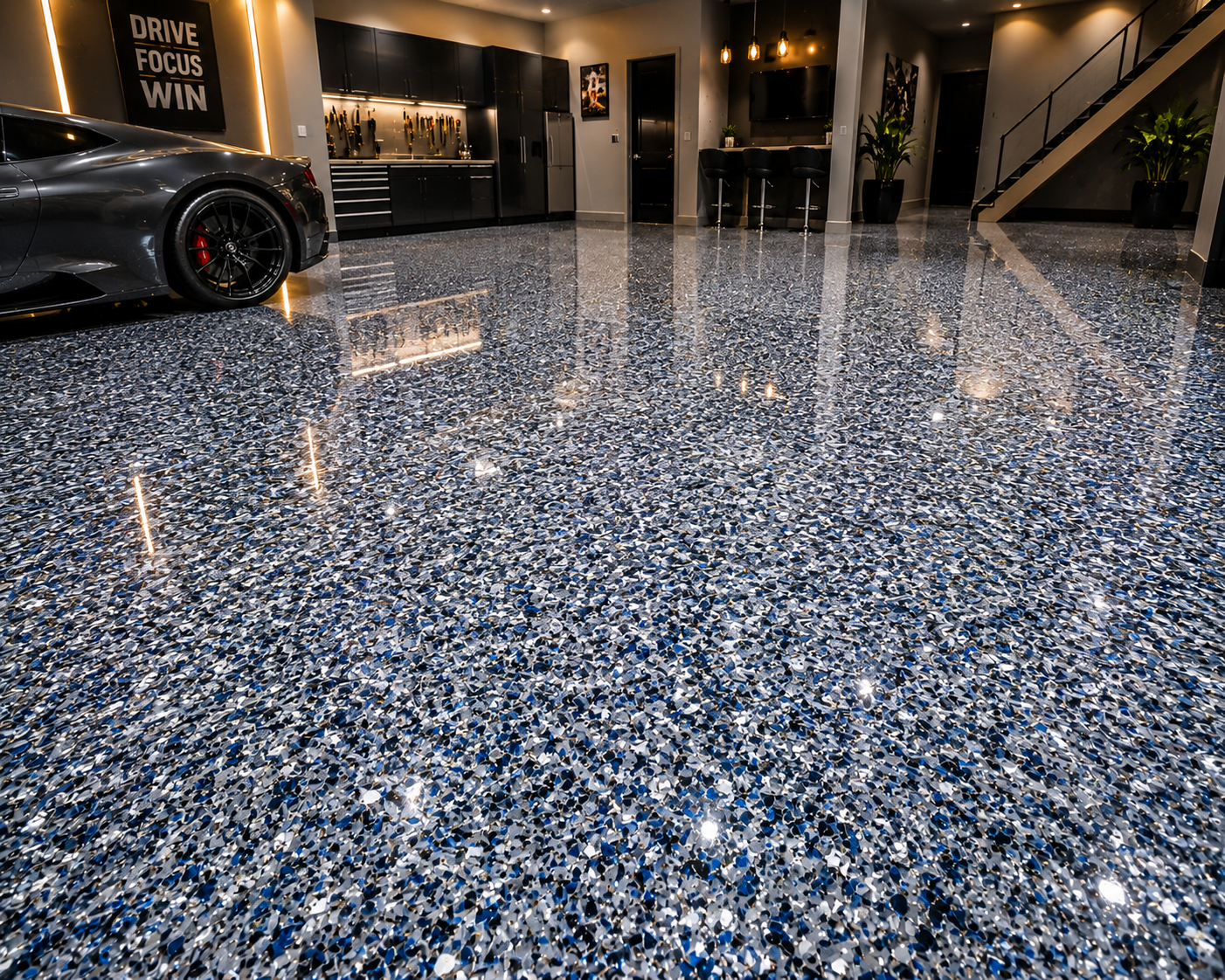 Flakes Epoxy Flooring